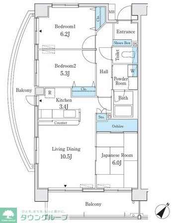 パークキューブ亀有の物件間取画像